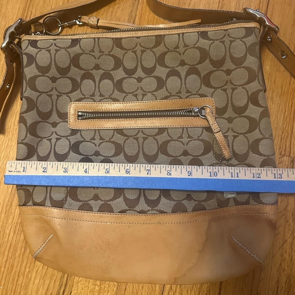 COACH 9349 Signature Crossbody Bag Brown Women - Picture 9 of 16